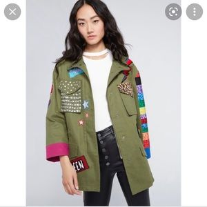 Army sequin jacket